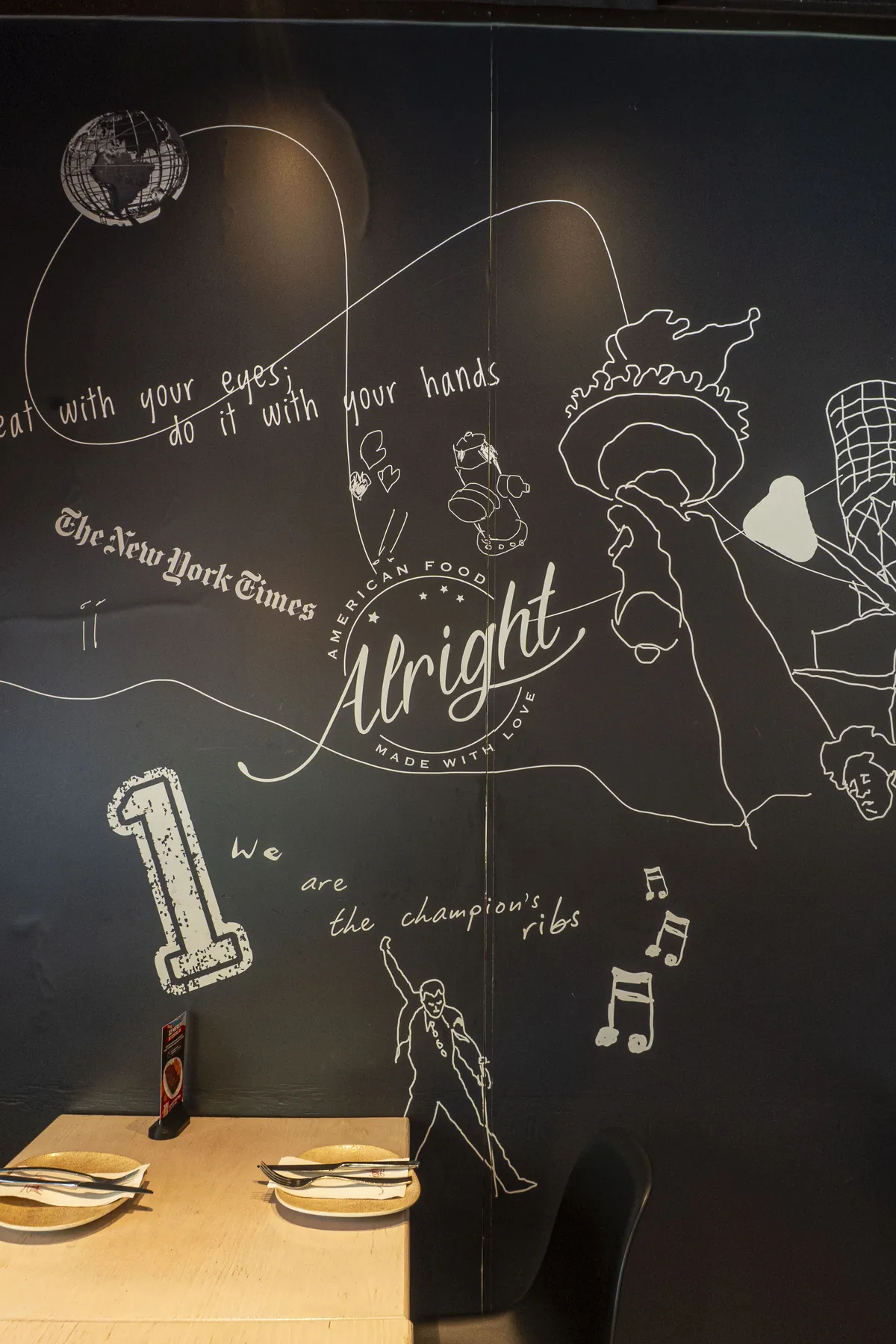 Detalle del mural de Alright Pedro Rico